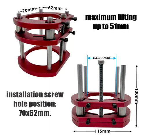 Soporte De Enrutador De Mesa Elevadora De Aluminio J Para