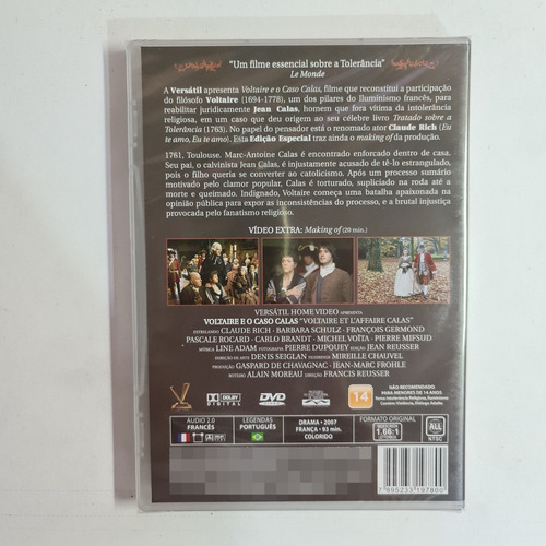 Dvd - Voltaire E O Caso Calas (lacrado) (original Coleção)