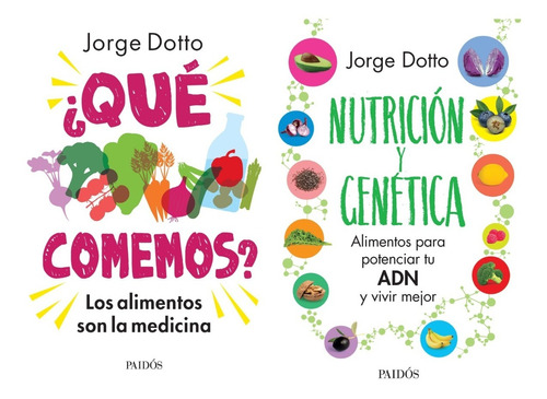 Que Comemos + Nutricion Genetica - Dotto - Paidos - 2 Libros