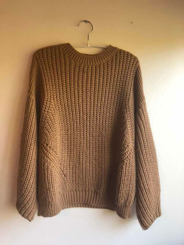 Sweater Mujer Pull & Bear Talla S Color Beige Camel