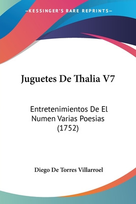 Libro Juguetes De Thalia V7: Entretenimientos De El Numen...