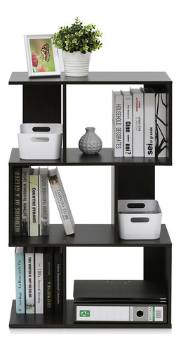 Furinno Estante Abierto Para Libros De 3 Niveles Simply Mod. Color Expresso