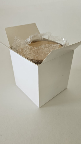 Vaso Para Vela 10 X 10 Cm Con Tapa De Bamboo