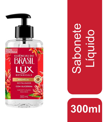 Sabonete Líquido Para As Mãos Bromélia Botanicals 300ml Lux