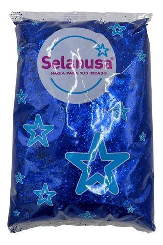 Diamantina Ultrabrillante Selanusa Decorar Manualidades 1kg Color C40 Azul Rey
