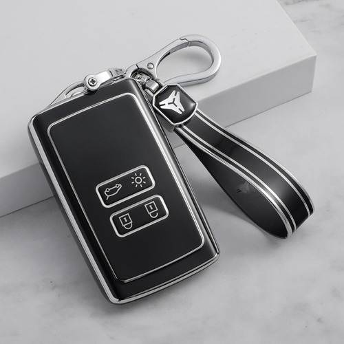 Pe Bag - White + Keychain - Nano Box Car Key Case Ex1 Enuo