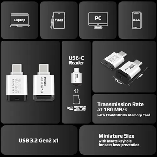 Teamgroup Lector De Tarjetas De Memoria Microsd