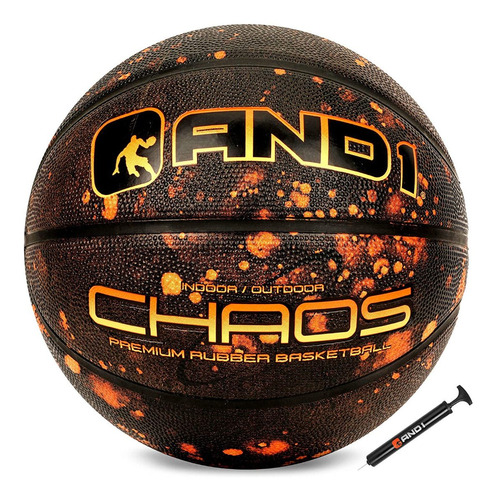 Excelente Balón De Baloncesto And1 Chaos, #7 Con Inflador