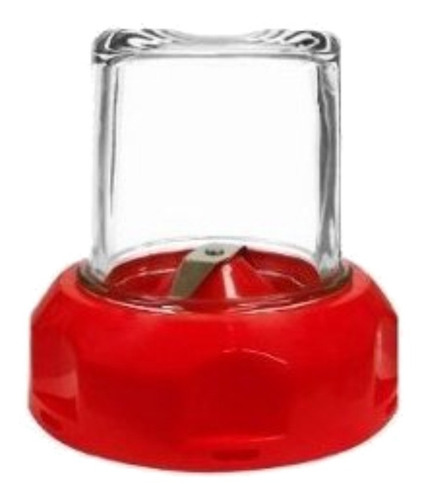 Imagen 2 de 6 de Licuadora Kanji KJH-BL0600LA01 1.5 L roja con jarra de vidrio 220V