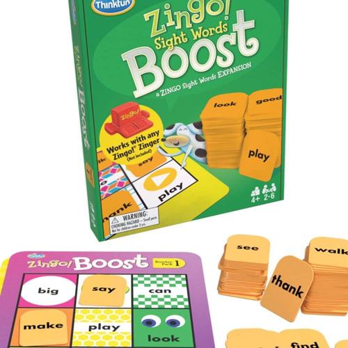 ¡piensa En Divertirte Zingo! Sight Words Boost: ¡paquete De