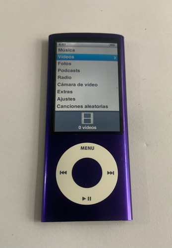 iPod Nano 5 Generación, Batería 12 Horas Continuas, Accesori (Usado)