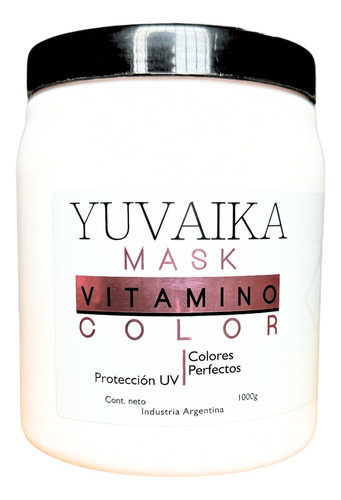 Mascara Baño De Crema Vitamino Color Proteccion Yuvaika 1kg