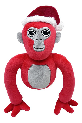 Rojo Gorilla Tag Peluche Muñeca Juguete Cumpleaño Regalo