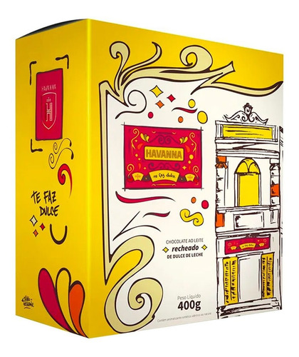 Ovo de Páscoa chocolate ao leite recheio doce de leite Havanna 400g