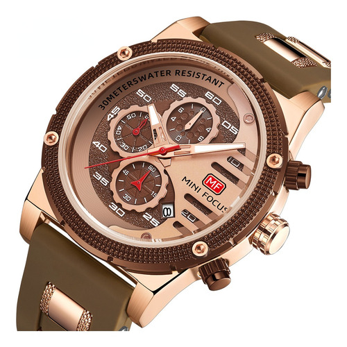 Mini Focus Chronograph Sports Relojes De Cuarzo Para Hombre