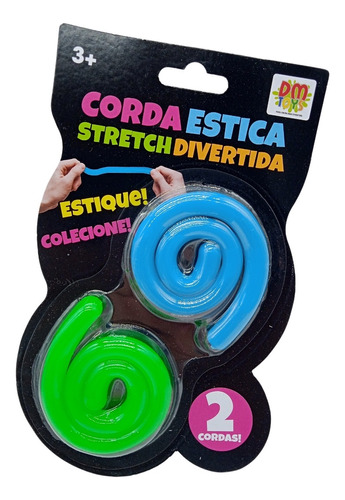 Corda Estica Stretch Color Elastico Divertida 2 Pç Sensorial