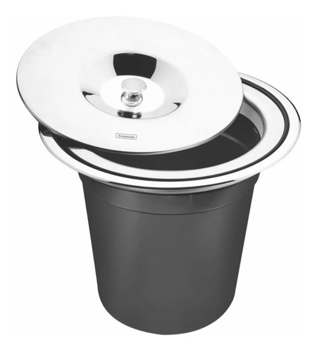 Cesto Tacho Basurero De Empotrar Cocina Mesada Tramontina 8l