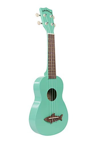 Kala Mk Ss Grn Makala Shark Soprano Ukulele (green)musical