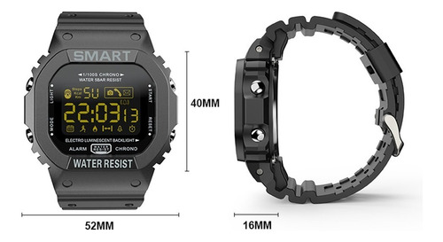 Imagen 10 de 10 de Lokmat Mk22 Smart Bracelet Bt Smart Men Reloj Deportivo Fitn