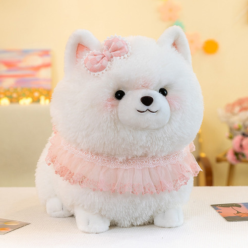 Muñeca Pomerania Lindo Bufanda Perro