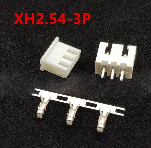 Conector Xh2.54mm - 3p ( Hembra+macho+terminal ) - 2sets