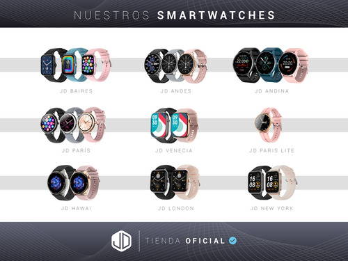 Imagen 8 de 10 de Smartwatch Reloj Inteligente Jd Milán Negro 1.96 Spo2 + Cta