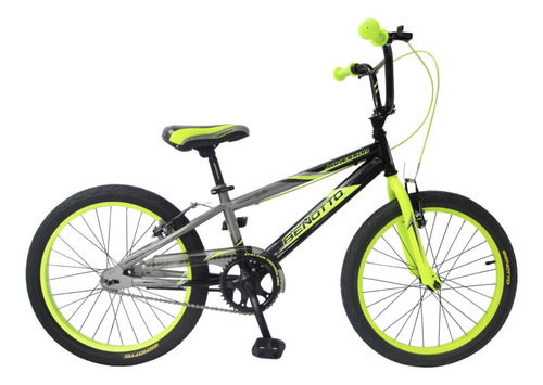 Bicicleta Benotto Agressor R20 Negro/gris/amarillo Neon