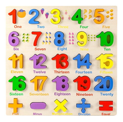 Puzzle De Madera Aprendizaje De Rompecabezas De Números