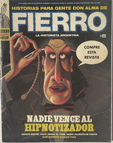 Revista Fierro N° 22 , 2008, Historieta, El Hipnotizador, X7