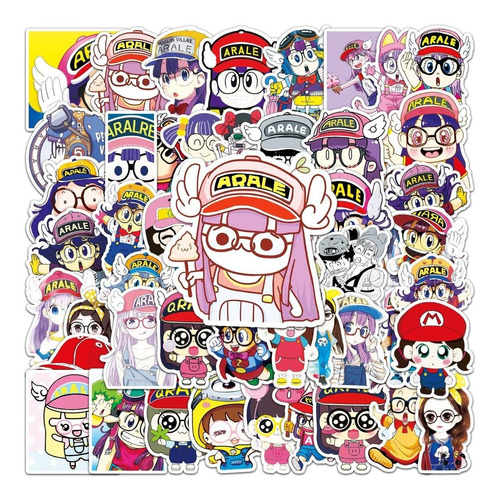 50 Stickers De Arale - Etiquetas Autoadhesivas