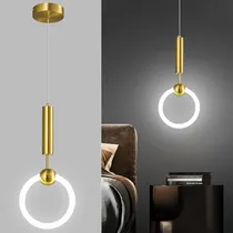 Comprar Lámparas Colgantes Led Modernas, Iluminación Dorada Para Var