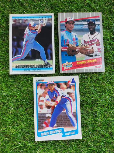 Cv Andrés Galarraga Trío Fleer 1989, 1990 Y Donruss 1992