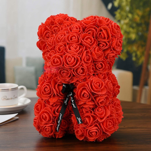 Imagen 3 de 8 de Oso De Rosas Osito Rose Teddy En Caja De Presentación Muymo®