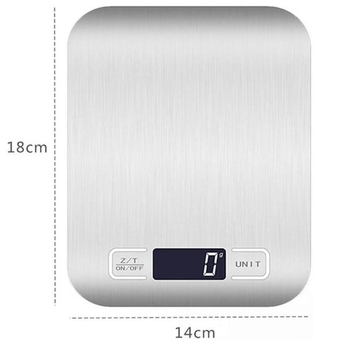 Pesa Balanza Gramera Digital De Cocina Hasta 5000 Gramos 5kg De 2 Pilas AAA