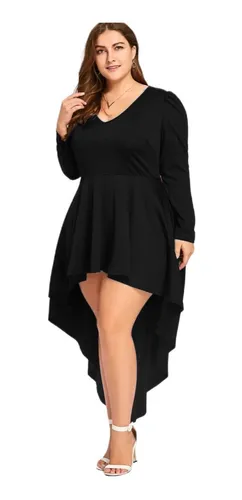 Vestido Cola De Pato Negro MercadoLibre