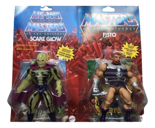 Masters Of The Universe Origins Scareglow Y Fisto (detalle)