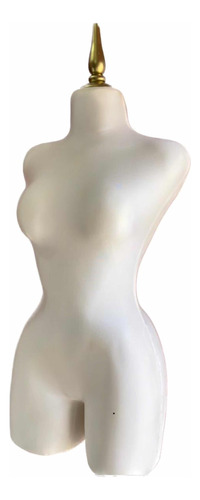 Maniquie Buchón Blanco Con Base Metálica