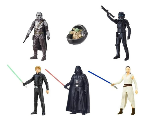 Set De Juego Star Wars Hasbro Pack Con 6 Figuras De Accion