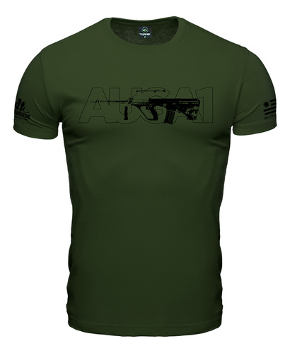 Remera Camiseta Estampada Manga Corta Hombre Fusil Steyr 