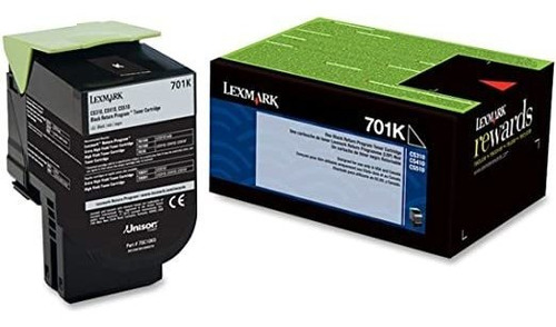 Lexmark 70c10k0 701k - Negro - Original - Cartucho De Tóner 