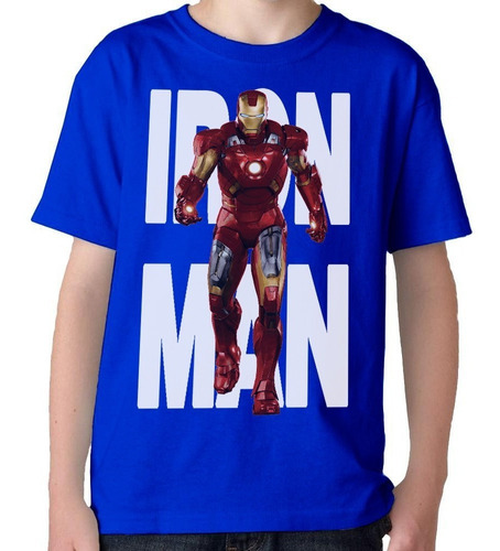 Remeras Camisetas Para Niños Y Adultos De Iron Man Y Hulk 