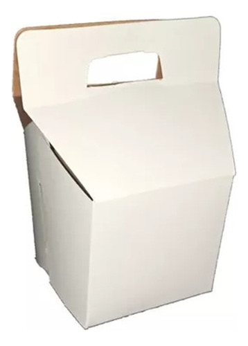 Caja Cartón Blanca Papa Fritas N 0 Pequeña X 4 Unidades