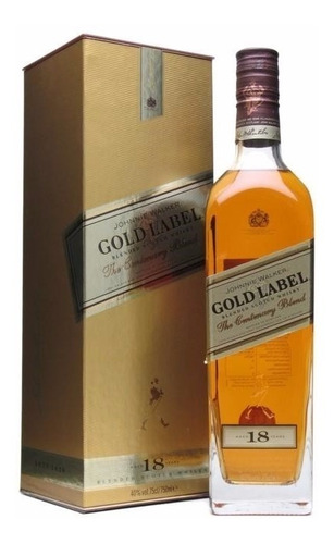 Imagen 8 de 10 de Whisky Johnnie Walker Gold Label 18 Años 750ml En Estuche
