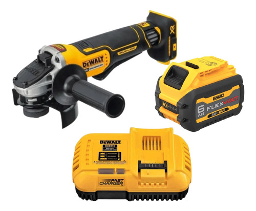 Kit Esmeril Dcg413b+bateria 6ah Flexvolt + Cargador Dewalt