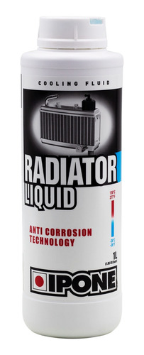 Liquido Refrigerante De Radiador Para Motos Ipone 1 Litro