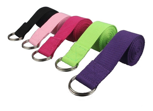  Cinta Yoga Strap Algodón Cinturón Correas Pilates 5 Pack