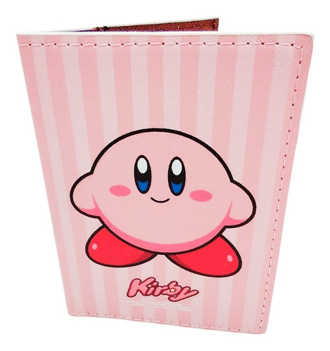 Porta Pasaporte De Kirby - Completo A Rayas - Nintendo Viaje