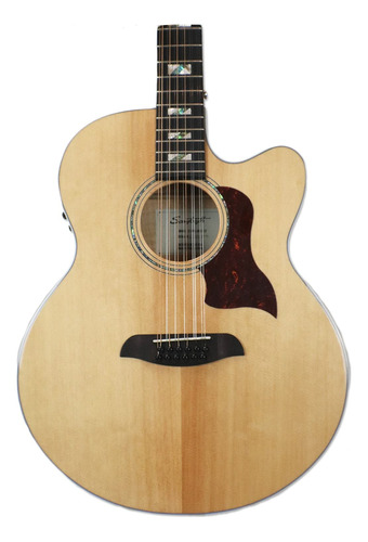 Sawtooth Solid Spruce Top Jumbo Cutaway Guitarra Eléctrica.