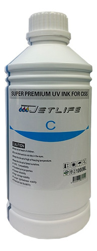 Tinta Compatible 1 Litro Uv Cyan Epson Seire L Jetlife