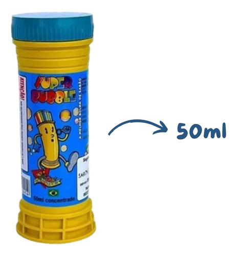 Bolhas De Sabão 50ml Diversão Ideal Festas E Lembrancinhas